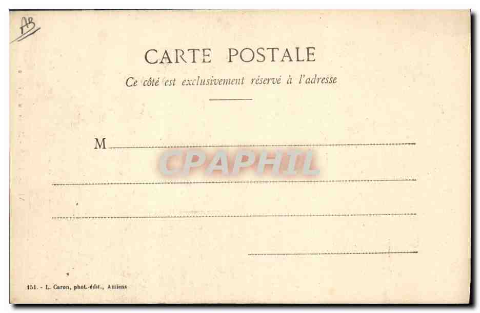 CPA Puzzle Cathedrale Chartres  — Verso