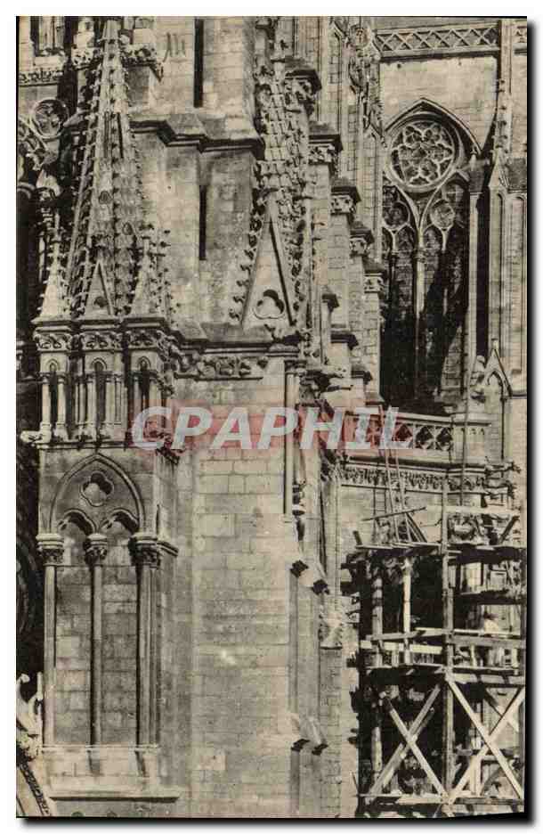 CPA Puzzle Cathedrale Chartres 