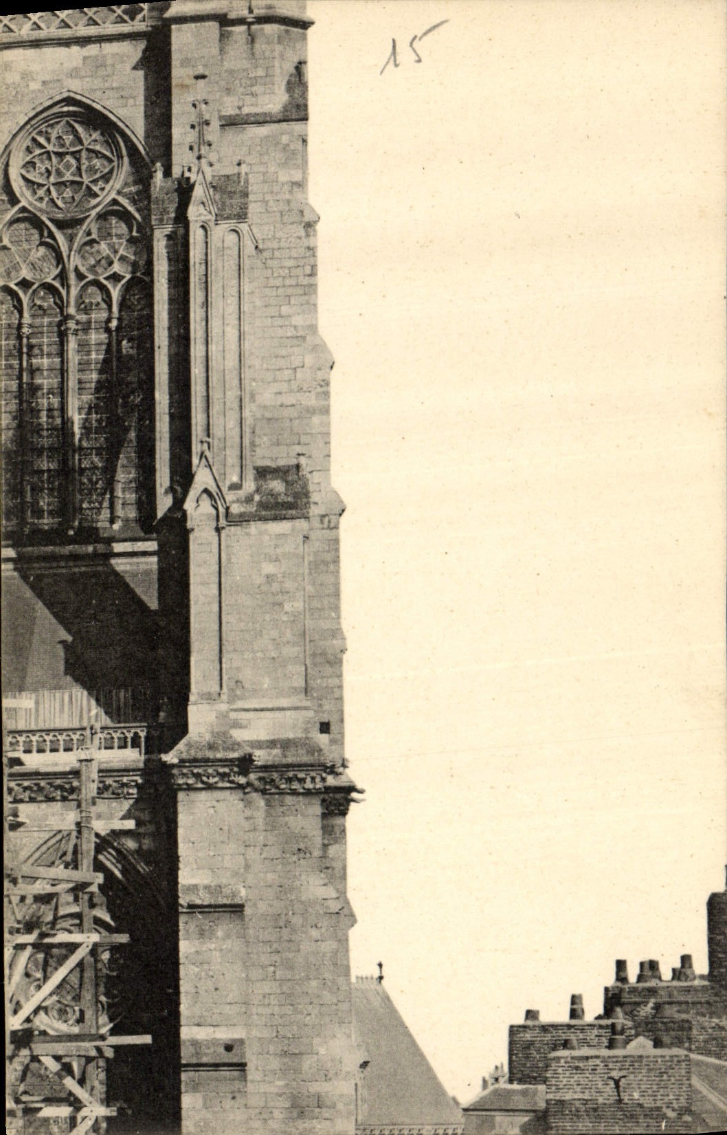 CPA Puzzle Cathedrale Chartres 