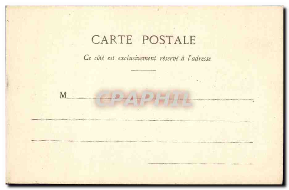 CPA Puzzle Cathedrale Chartres  — Rückseite