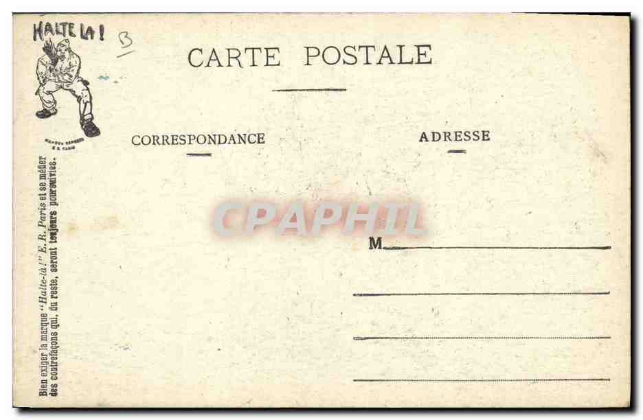 CPA Puzzle Militaria Un bouzillage Avion Aviation  — Rückseite