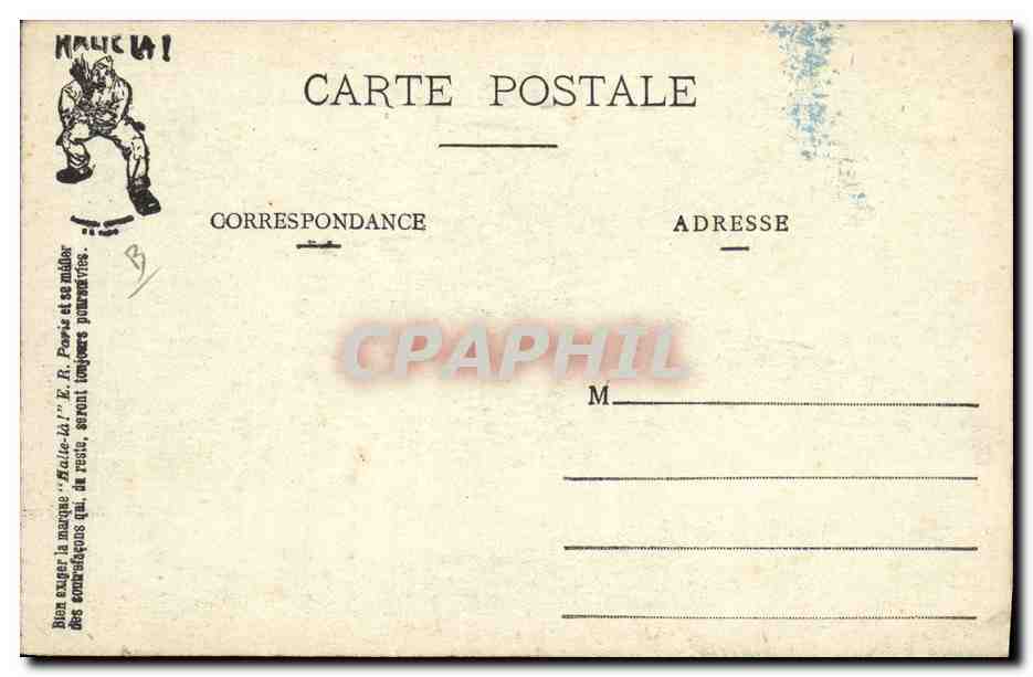 CPA Puzzle Militaria Le capotage Avion Aviation  — Rückseite