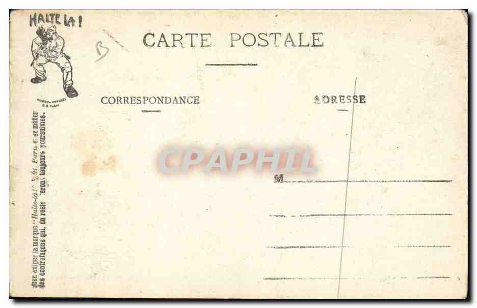 CPA Puzzle Militaria A la cantine Cantate des spiritueux  — Rückseite