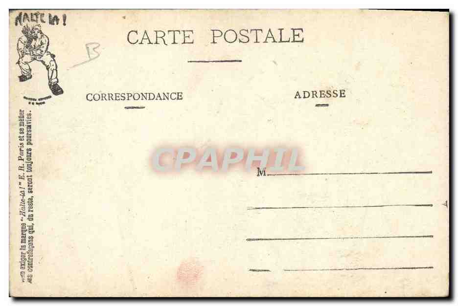 CPA Puzzle Militaria Les premiers pas Les soins d'une mere retrouves  — Rückseite