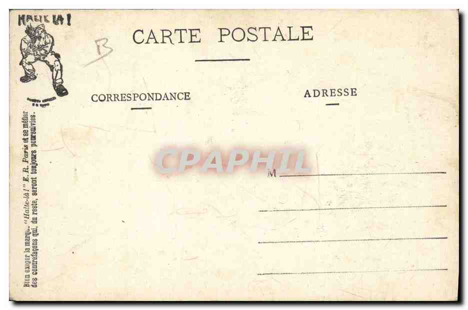 CPA Puzzle Militaria Lancement de grenades Art renouveau  — Rückseite