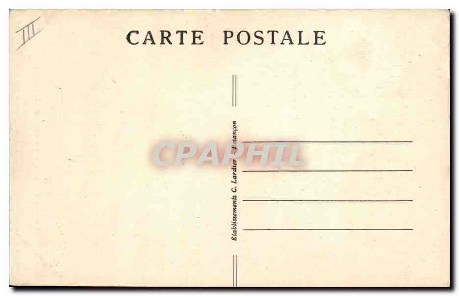 CPA Arbre Foret de Levier Doubs Le sapin President  — Verso