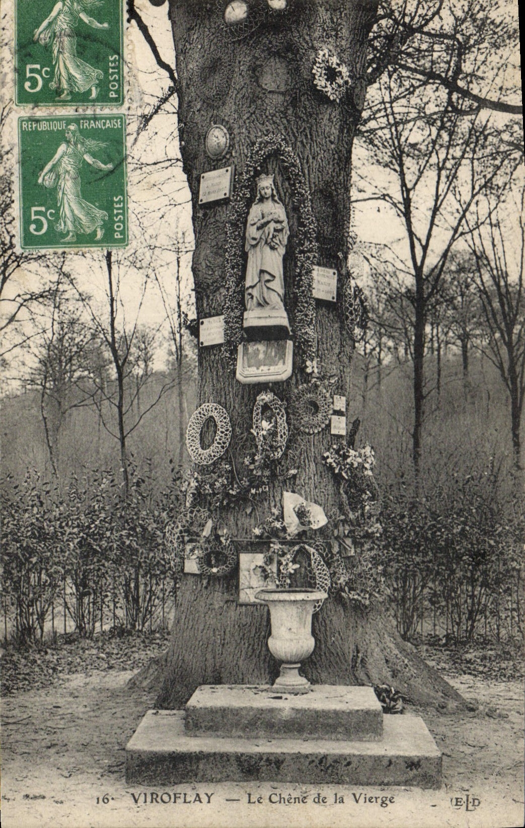 CPA Arbre Viroflay Le chene de la vierge 
