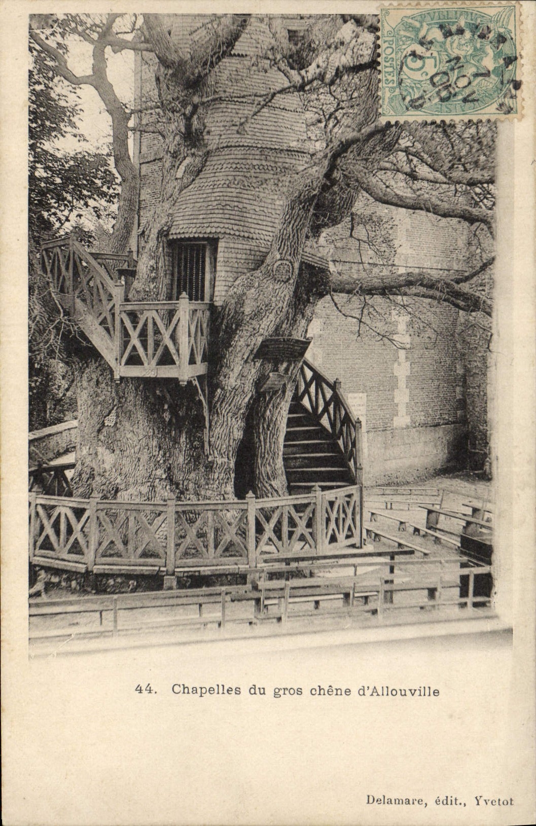 Capillas del gran roble de Allouville — Delamare, editor, Yvetot