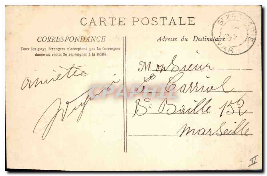 CPA Arbre La Sainte Baume Le grand chene  — Verso