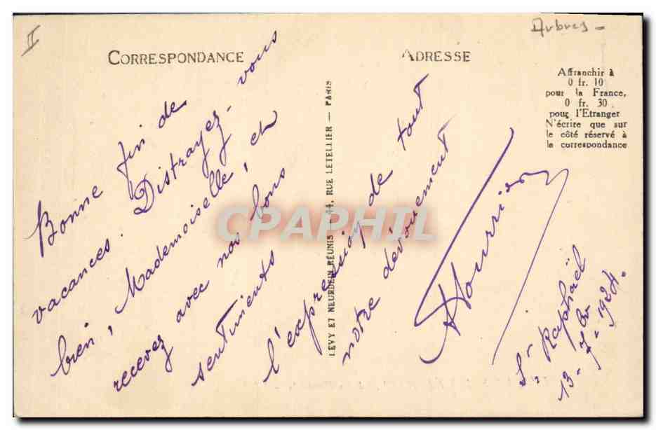 CPA Arbre Environs de Saint Raphael Pins parasols  — Back