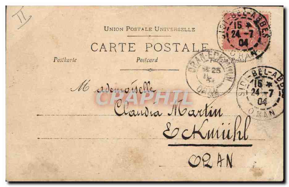 Sujet : Femme en costume de scène — éditeur : Racillier, Paris — n° 87/95 — Verso