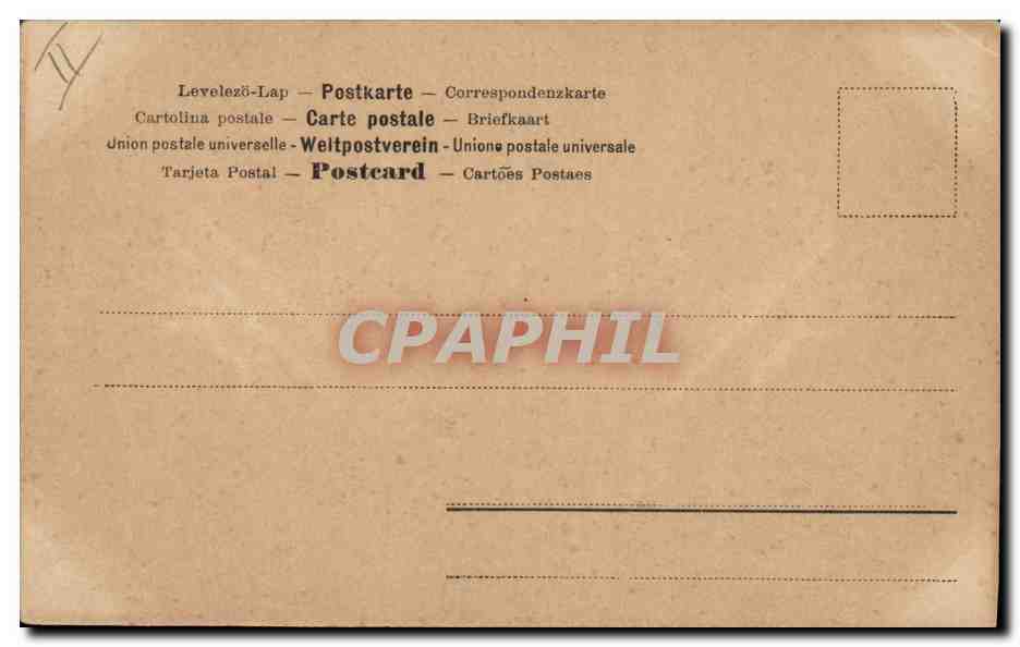 CPA Fantaisie Femme Lettres Lettre W  — Verso