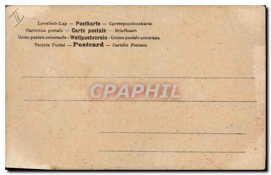 CPA Fantaisie Femme Lettres Lettre X  — Verso