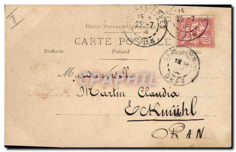 Bel-Abbes - Femme en robe de style antique — éditeur Reichinger, Paris, n° 837/51 — Reverso