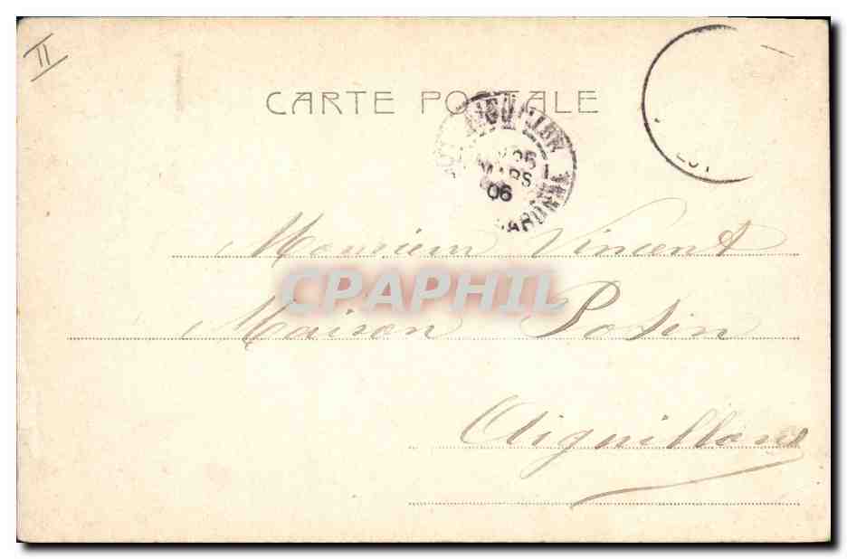 CPA Fantaisie Femme Lettres Lettre Z  — Rückseite