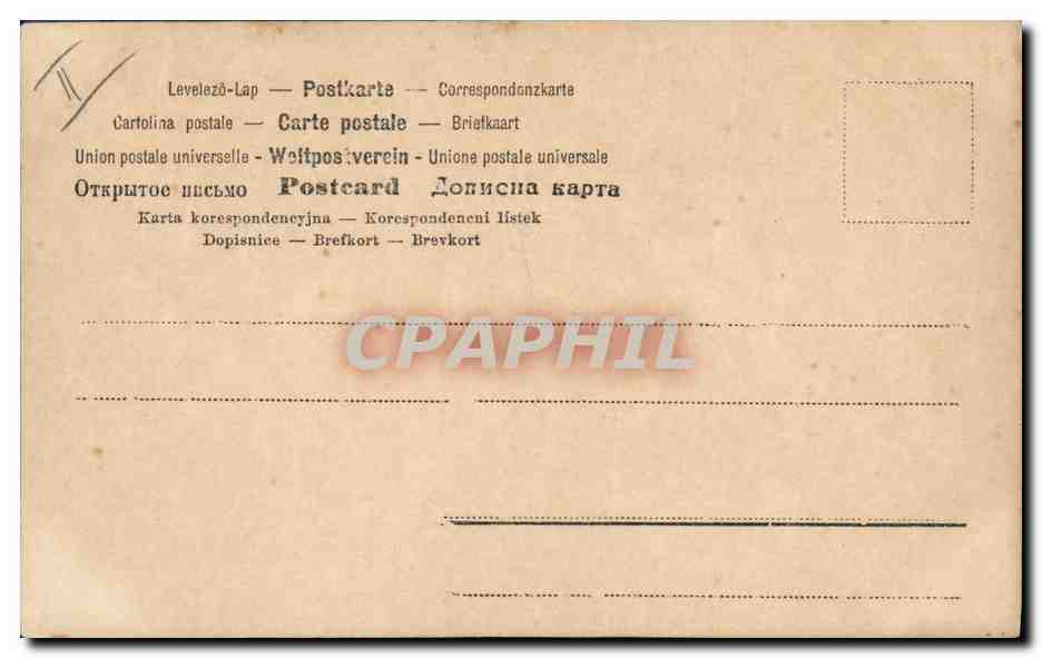 Femme et enfant dans un décor de jardin — éditeur Union postale universelle, n° 195 — Reverso