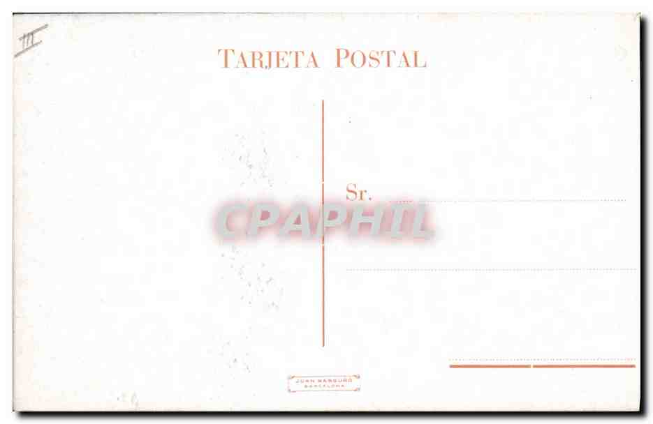 CPA Corrida Course de taureaux Una Gaonera Gaona  — Rückseite