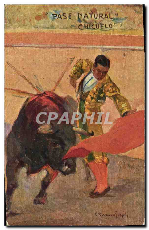 CPA Corrida Course de taureaux Pase Natural Chicuelo 