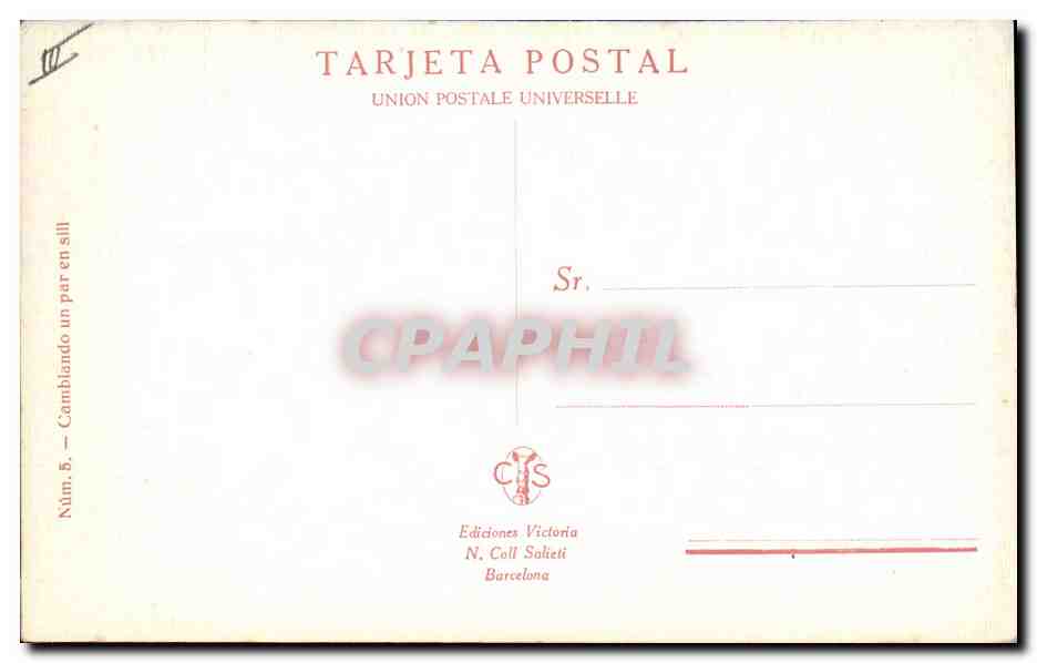 CPA Corrida Course de taureaux Cambiando un par en sill  — Rückseite
