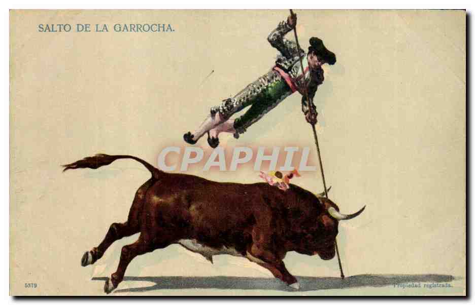 Salto de la Garrocha — espectáculo de tauromaquia — editor desconocido, n° 5379