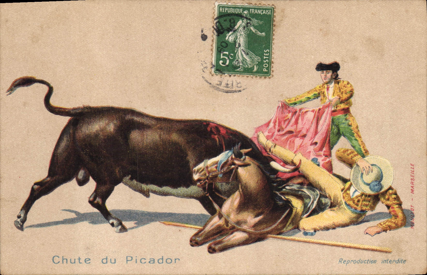 Chute du Picador — reproduction interdite — Manuelot, Marseille