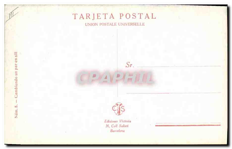 CPA Corrida Course de taureaux Cambiando un par en sill  — Rückseite