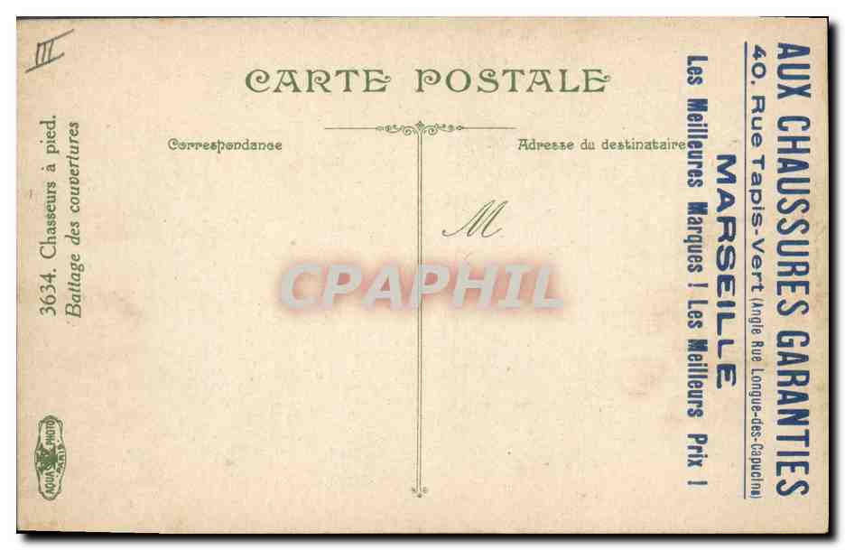 Battage des couvertures — L.V. & Cie — n°3634 — Verso