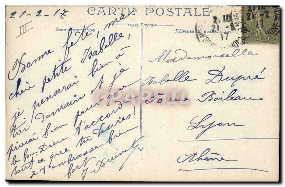 Les Dragons — illustration militaire — Éditeur : Léonard Scholander, n° série IV.C — Verso