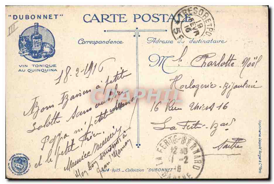 CPA Militaria Autobus londoniens sur le front Dubonnet — Reverso