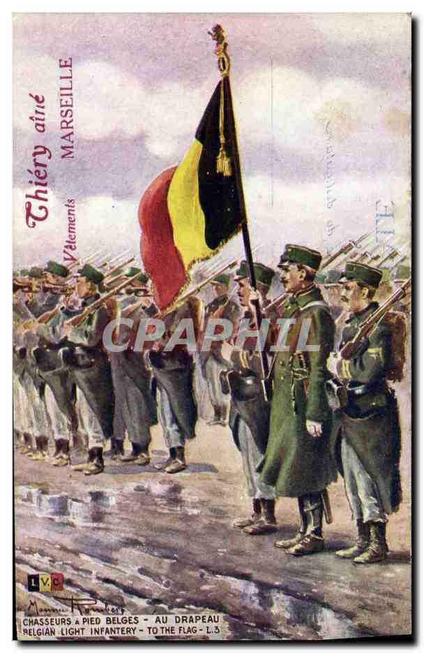 Chasseurs à Pied Belges - Au Drapeau — Thiéry aîné, Marseille, L.3