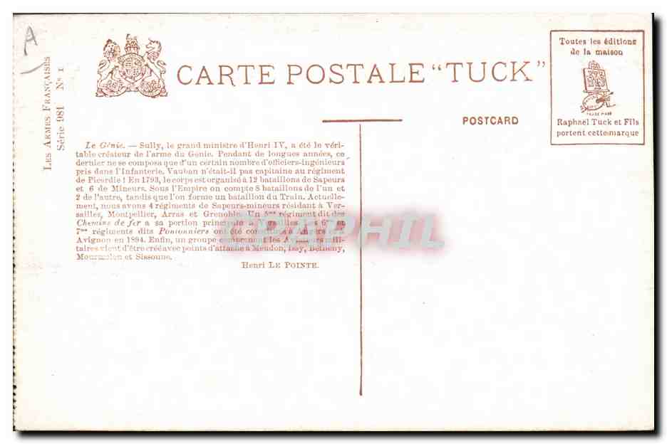 Genie Pontonniers — Genie Pontonniers — N. Berand — Verso