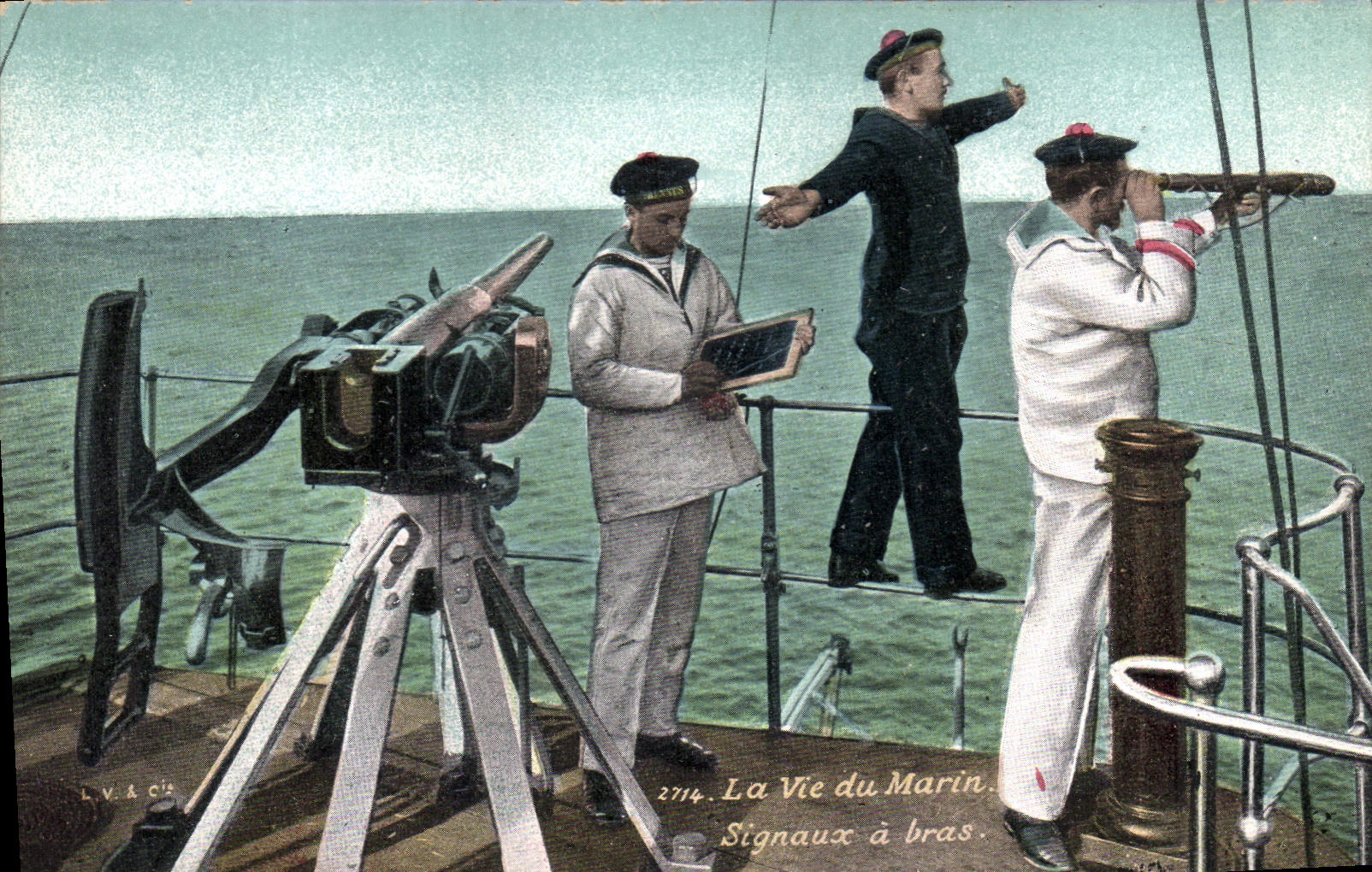 La Vie du Marin — Signaux à bras — L.V. & cie, n° 2714
