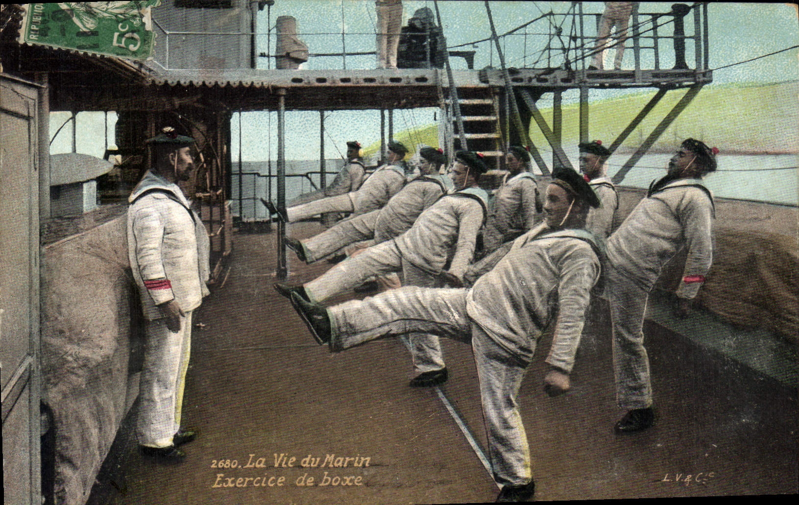 Exercice de boxe — La Vie du Marin — L.V.G.C. n°2680