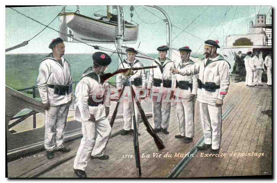 La Vie du Marin — Exercice de pointage — L.V. & CH, n°2778