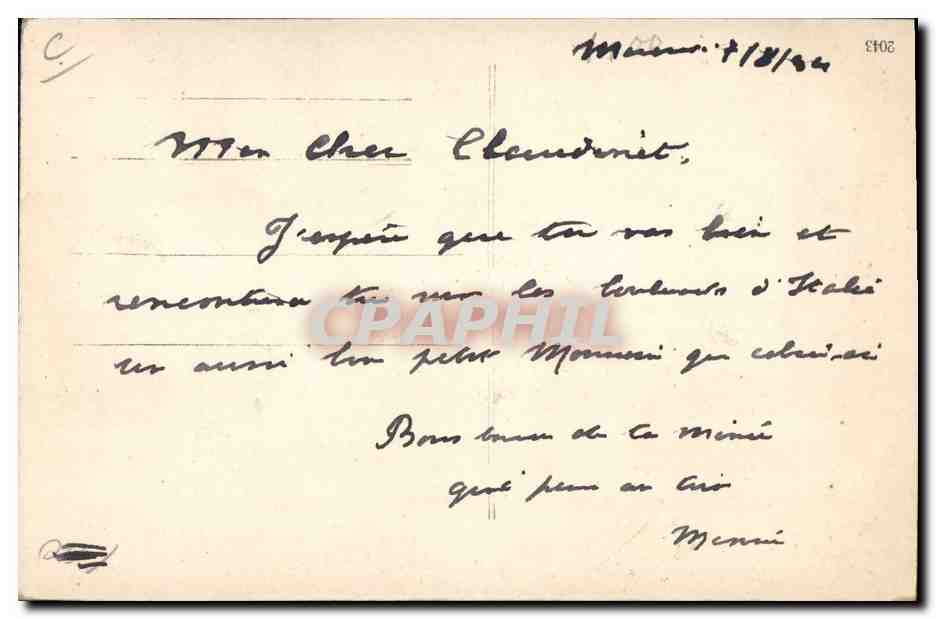 CPA Fantaisie Enfant (décor en feutrine)  — Rückseite