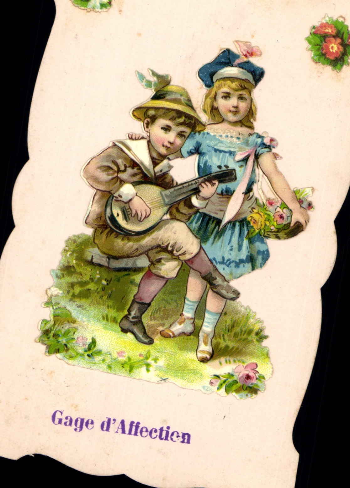 Bambini che suonano la mandola — Gage d’Affection — editore sconosciuto