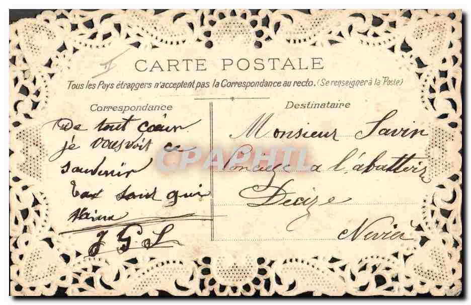 CPA Brodee Fantaisie Fleurs Colombes — Verso