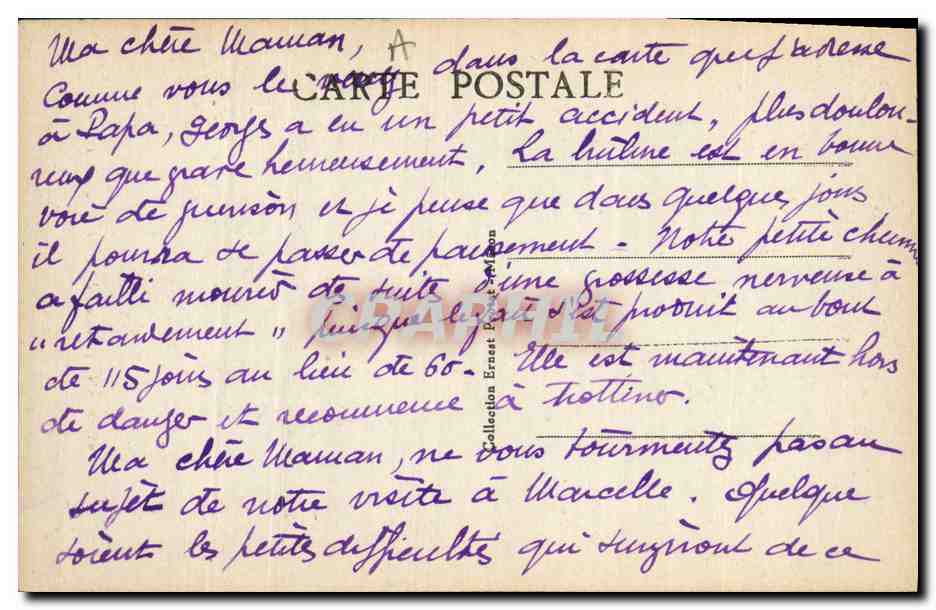 CPA Folklore Bressane  — Verso