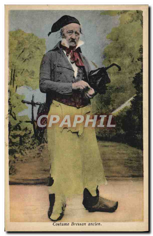 CPA Folklore Costume Bressan ancien 