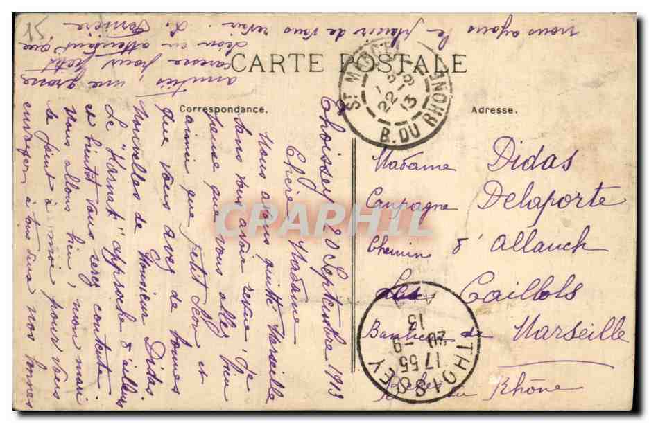 CPA Folklore Zet et Zette  — Verso