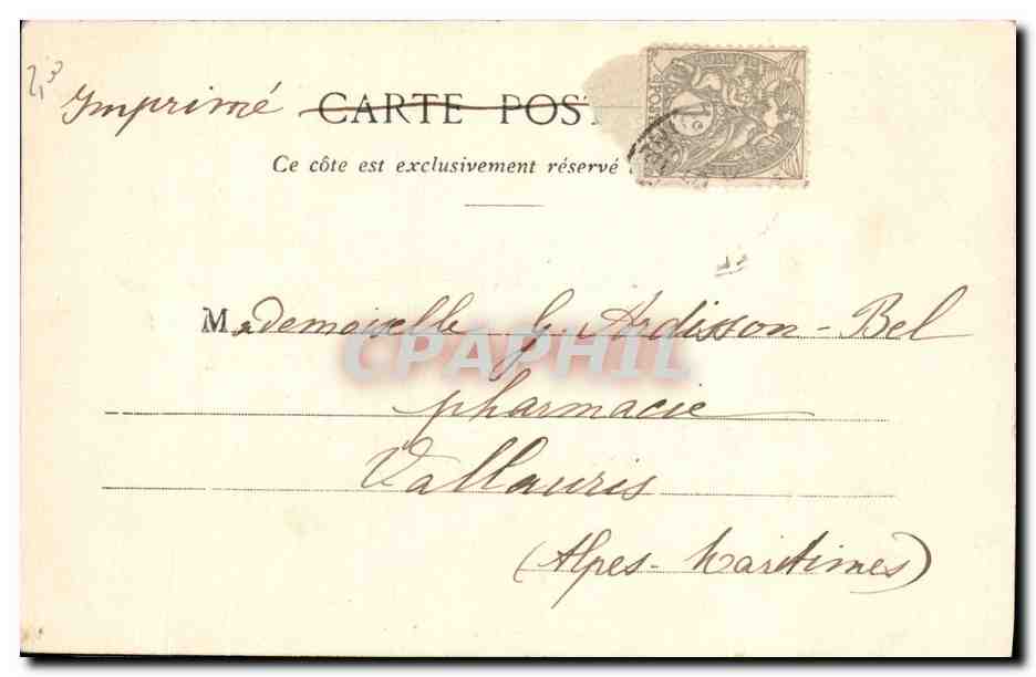 CPA Folklore Bressane  — Verso