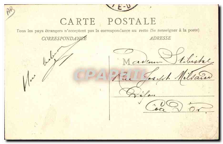 CPA Folklore Bressan  — Verso