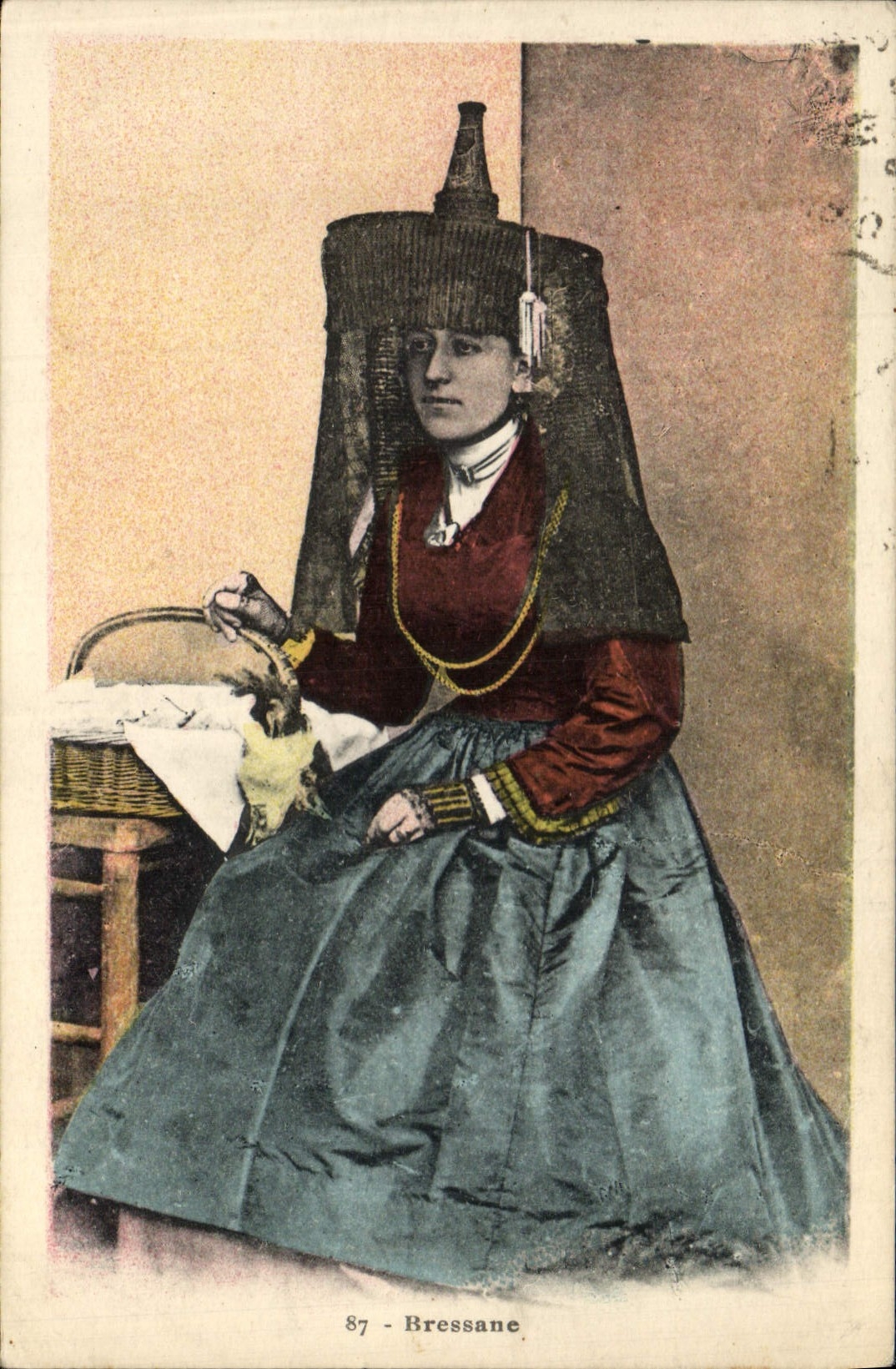 CPA Folklore Bressane 