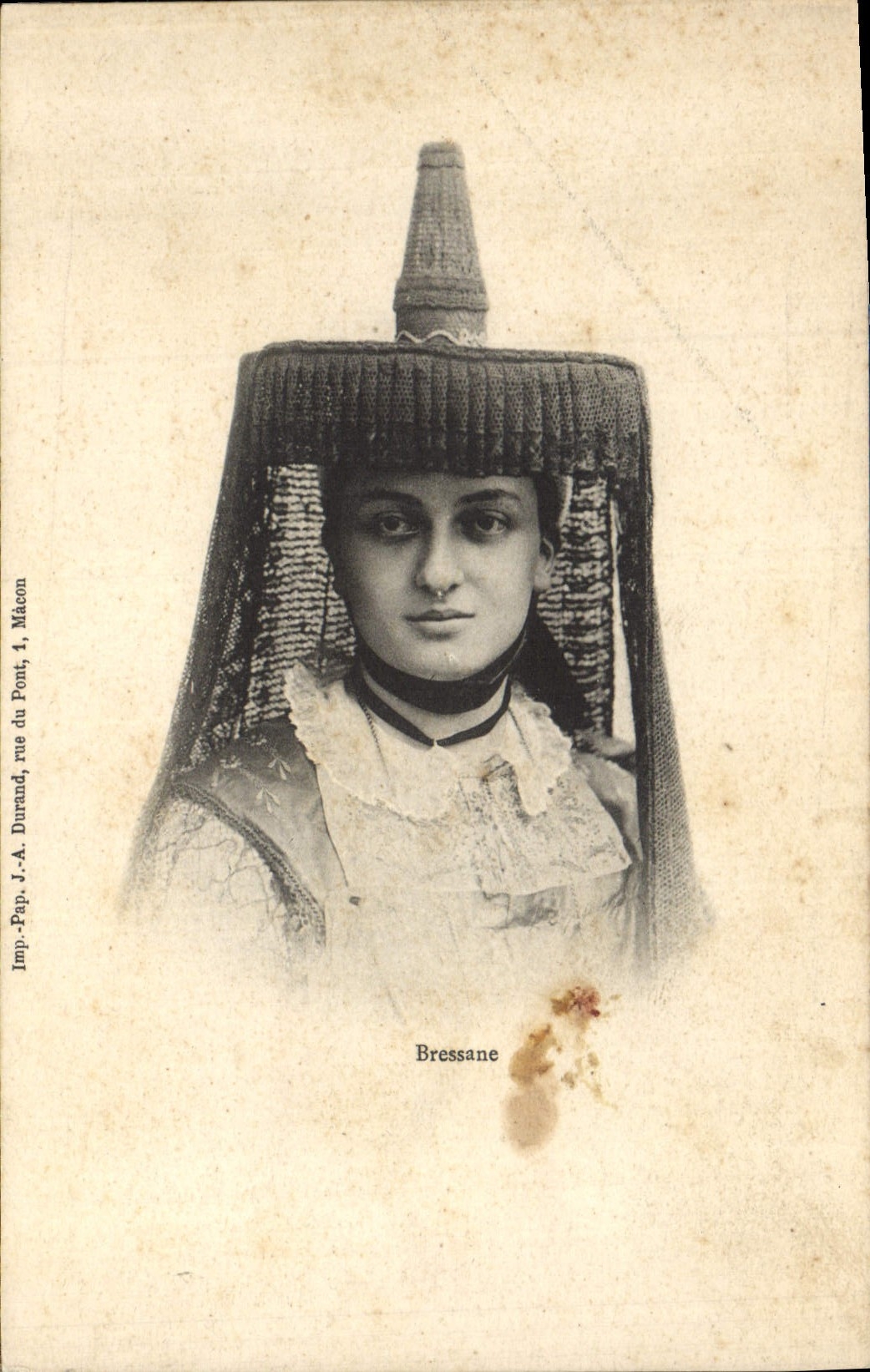 CPA Folklore Bressane 