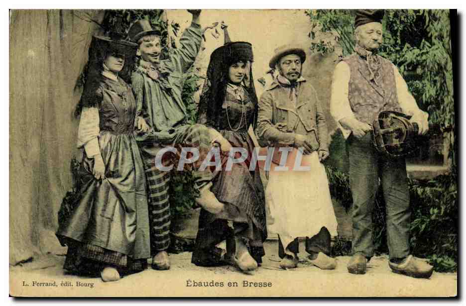 CPA Folklore Ebaudes en Bresse 
