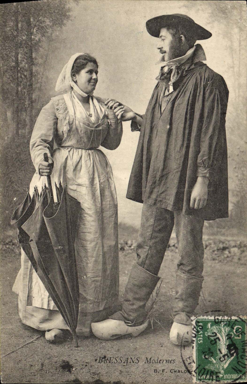 CPA Folklore Bressans modernes 