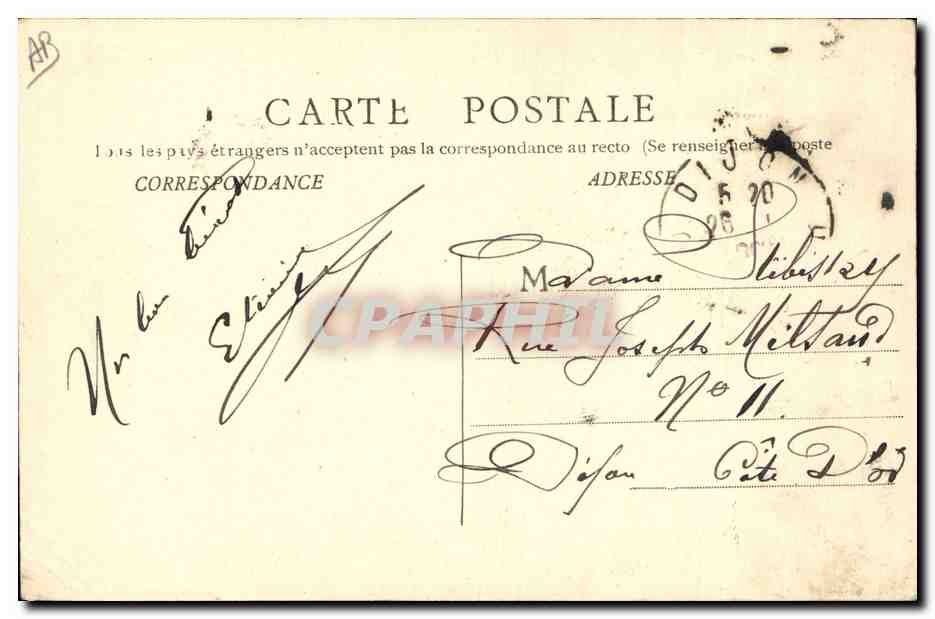 CPA Folklore Bressans modernes  — Verso