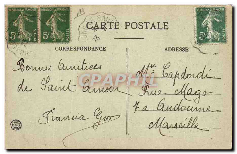 CPA Folklore Noce Bressane Accordeon  — Verso