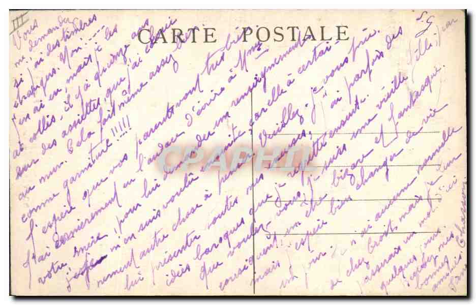 CPA Folklore Veillee en Bresse  — Verso