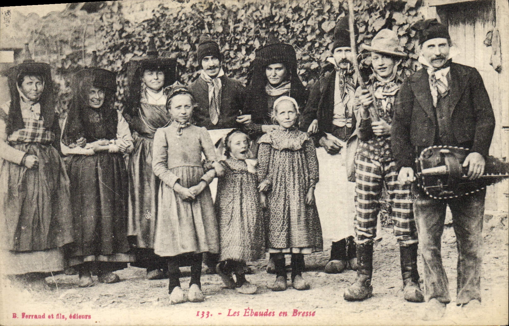 CPA Folklore Les Ebaudes en Bresse 